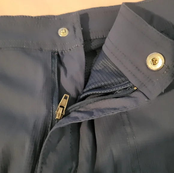 Le Verde Blue Mini Skort with Zip Pockets..Super Cute - Picture 11 of 14